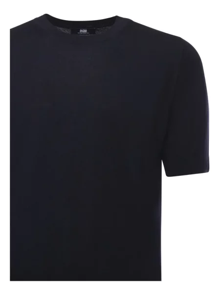 Scurt tricou Alpha Studio tricotate negru