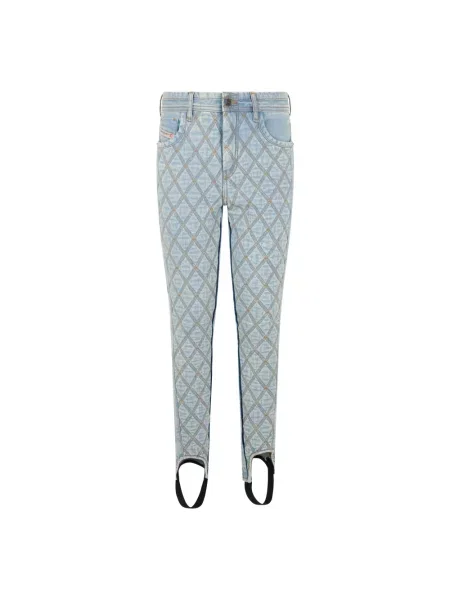 Skinny jeansy skinny Diesel niebieskie
