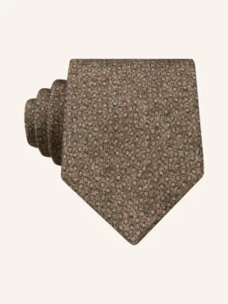 Prince Bowtie Kravata khaki / tmavě hnědá