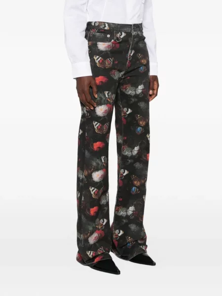Blugi R13 cu imagine negru