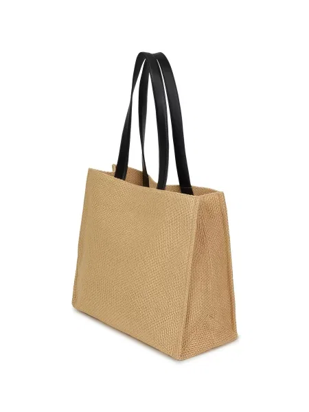 Karl Lagerfeld kabelka typu tote dámska pletená K/ESSENTIAL béžová