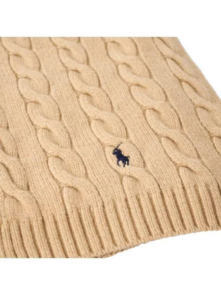 Fular Polo Ralph Lauren de lână maro
