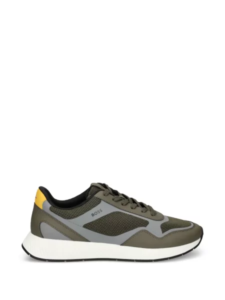 Sneakerși Boss cu imagine verde