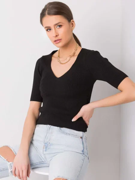 Bluză Fashionhunters negru