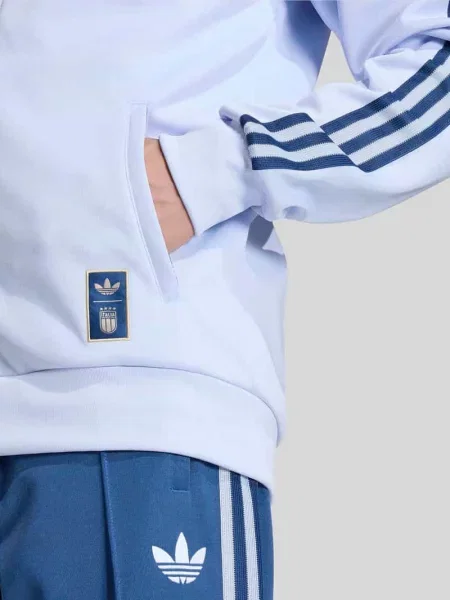 Kurtka treningowa o kroju regular fit z dodatkiem bawełny model AERBLU' Adidas Originals niebieska