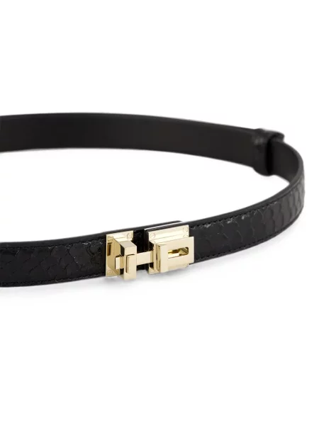 Cu centură curea Tom Ford țesută negru