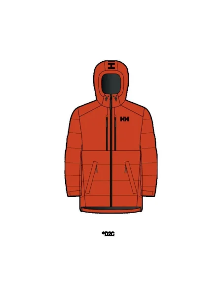Páperová bunda Helly Hansen oranžová