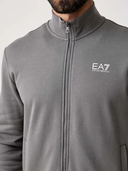 Emporio Armani melegítő szett férfi pamuttal szürke