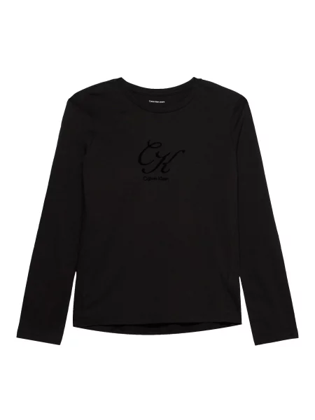 Calvin Klein Tričko S Dlouhým Rukávem černá