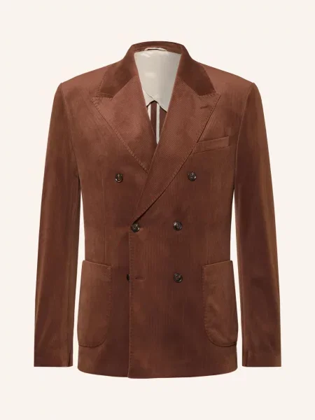 Paul Marynarka Z Sztruksu O Kroju Slim Fit braun
