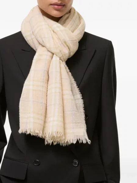 Fular Burberry de lână în carouri