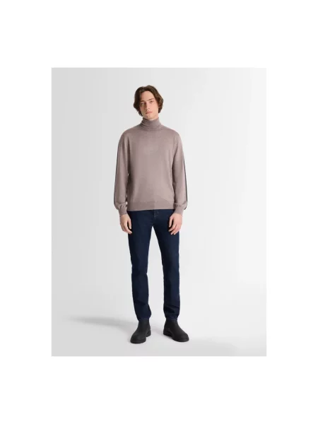 Sweter Fusalp wełniany brązowy