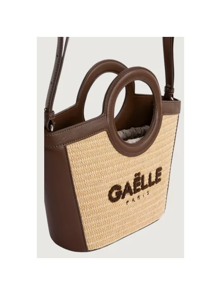 Rucsac Gaëlle Paris din piele de oaie maro