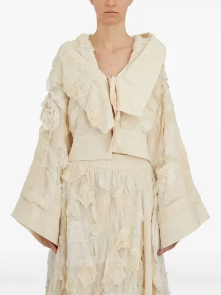 Яке Yoyo Yeung с качулка с дантела