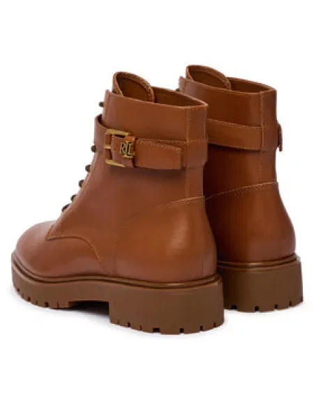 LAUREN RALPH LAUREN Gležnjarji Allyson Logo Bo Bte rjava