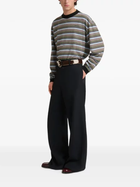 Pantaloni Marni de lână negru