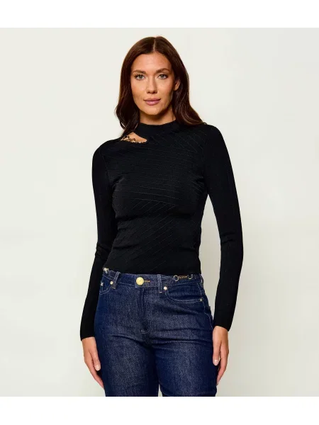 Marciano by Guess pulover pentru femei cu vâscoză KAEDA negru