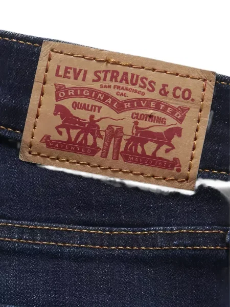 Skinny jeansy straight leg Levi's 501 niebieskie