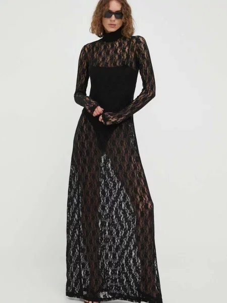 Haljina Résumé maxi ravna crna