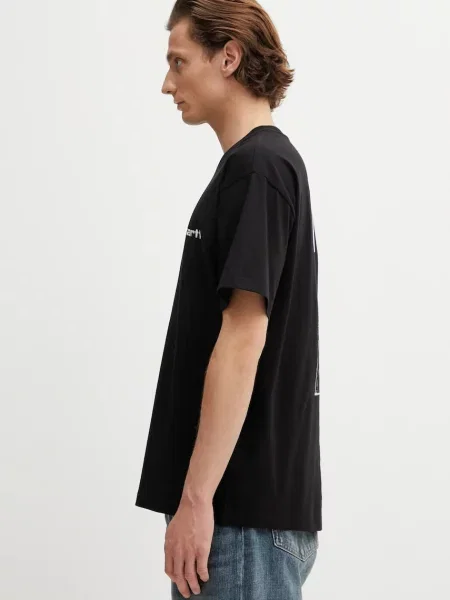 Tricou Carhartt WIP S/S Caps T-Shirt UNISEX Black L negru