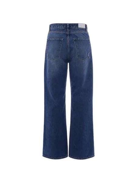 Blugi cu picior larg Icon Denim albastru