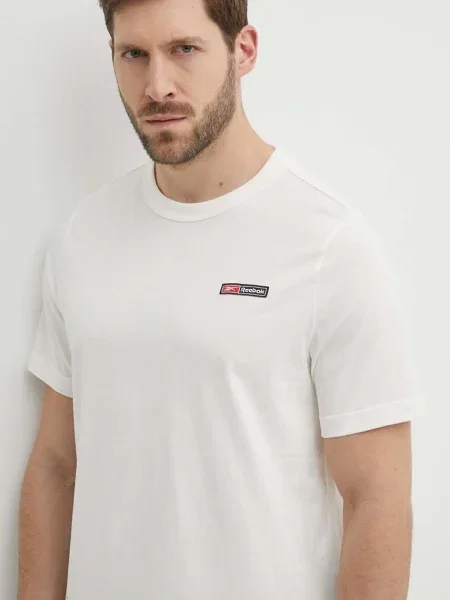 Majica Reebok za muškarce s tiskom bež