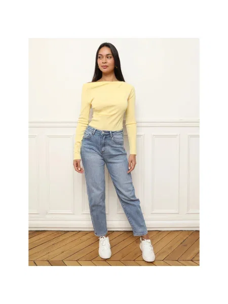 Top La Modeuse galben