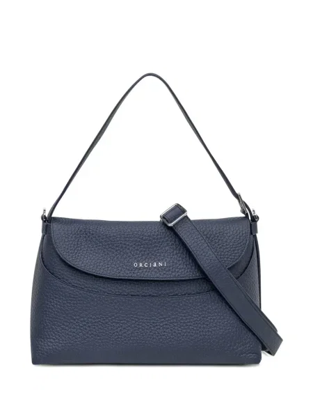 Kožna kožna torba Orciani plava