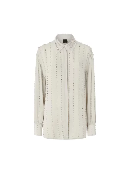 Koszula w paski Pinko szara