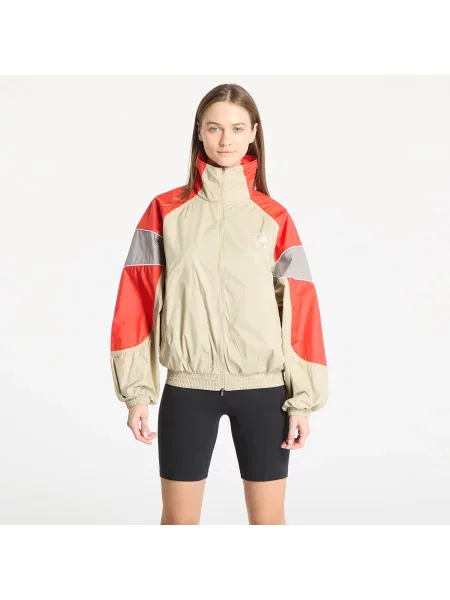 Яке adidas by Stella McCartney преходен модел с уголемена кройка бежово