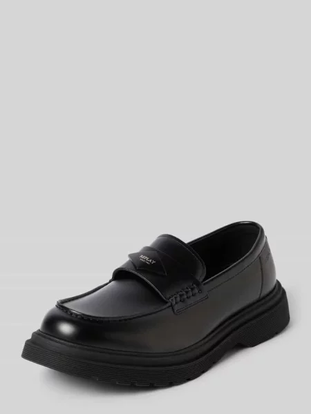 Loafers z profilowaną podeszwą model PIERCE' Replay czarne