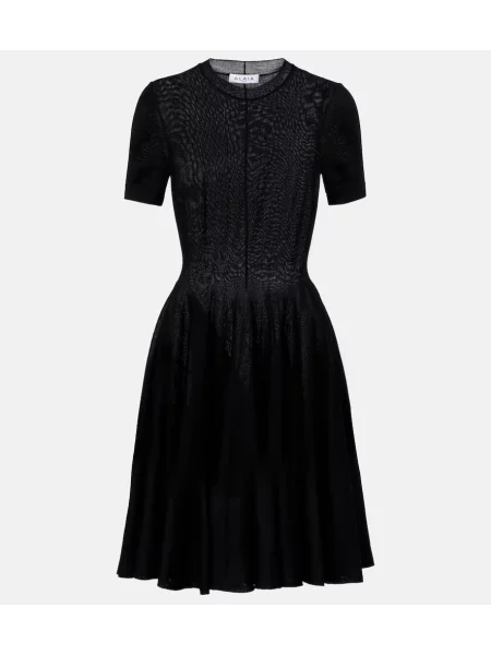 Rochie Alaïa de lână negru