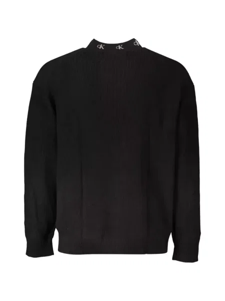 Pulover Calvin Klein cu autograf negru