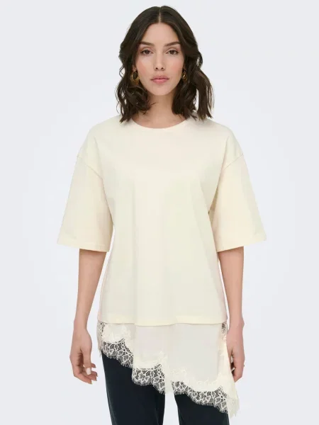 JDY Tričko JDYAlma offwhite