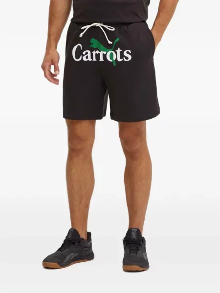 Pantaloni scurți Puma cu imagine negru
