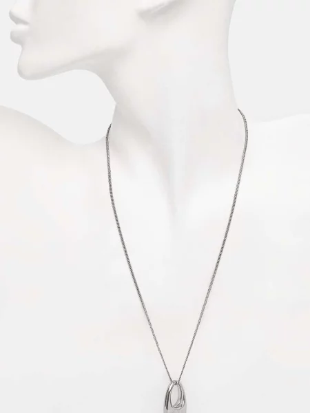 Coperni colier Locket Necklace argintiu