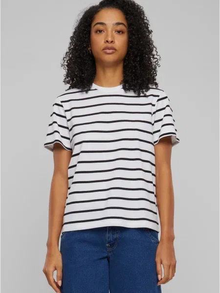 Tricou Urban Classics cu dungi alb