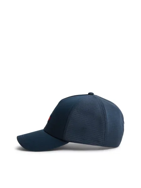 Tommy Jeans Čiapka Heritage Signature Colour-blocked Trucker námornícka modrá