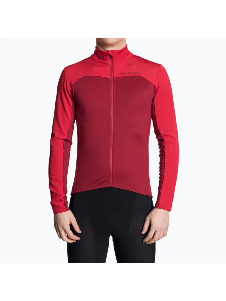 Мъжки суитшърт за колоездене Endura Roubaix rust red червено