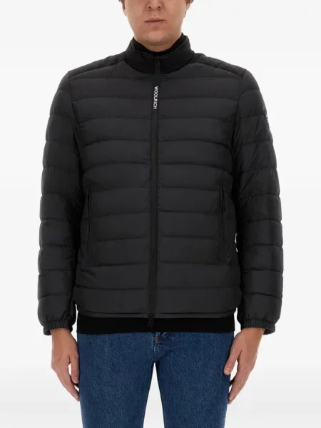 Matlasat geacă Woolrich cu imagine albastru