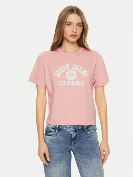 Дънки Guess розово