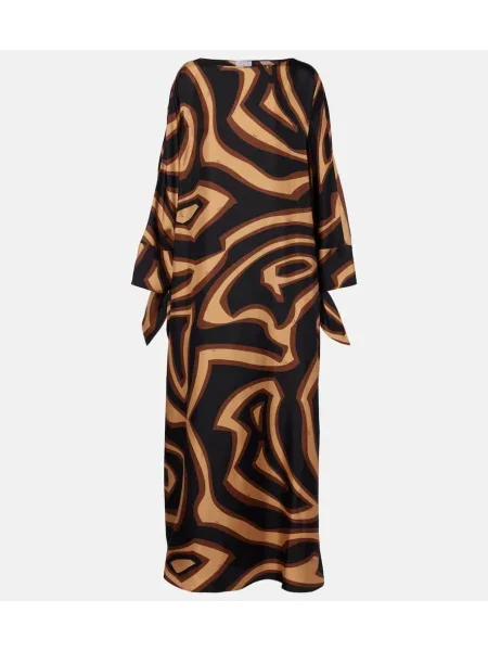 Rochie Pucci din satin maro