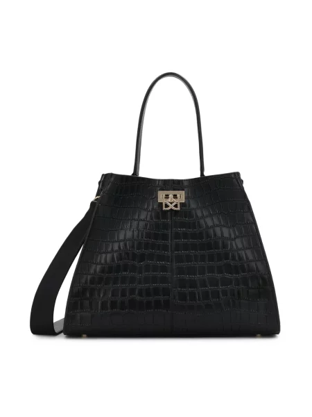 Torebka skórzana Kazar skórzana czarna