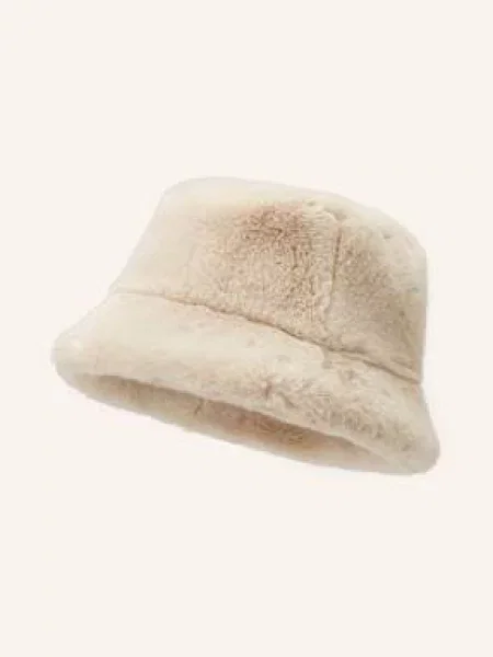 Apparis Klobouk Bucket Hat Amara Z Umělé Kožešiny krémová