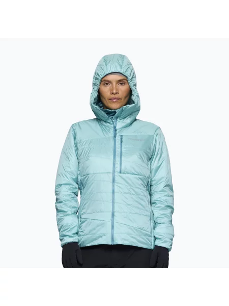 Geacă izolată pentru femei NORRONA Faketind Zip Hoodie aqua haze