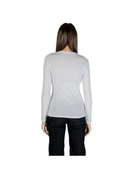 Tricou mânecă lungă Eax alb