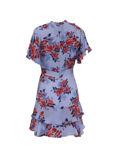 Rochie Parker cu model floral cu imagine albastru