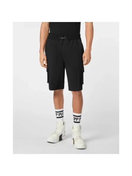 Szorty cargo Philipp Plein czarne