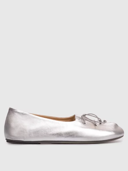 Сріблясті шкіряні балетки Girella Marsell