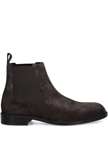 Botine chelsea Boss maro